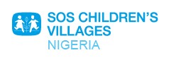 SOS Children's Villages Nigeria logo with a blue icon of a family and the text 'SOS CHILDREN'S VILLAGES NIGERIA'.